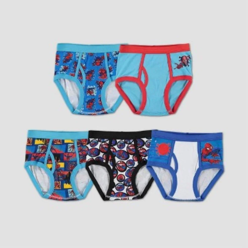 Marvel Boys' Spider-Man 5pk Underwear New With Tags  Size 8
